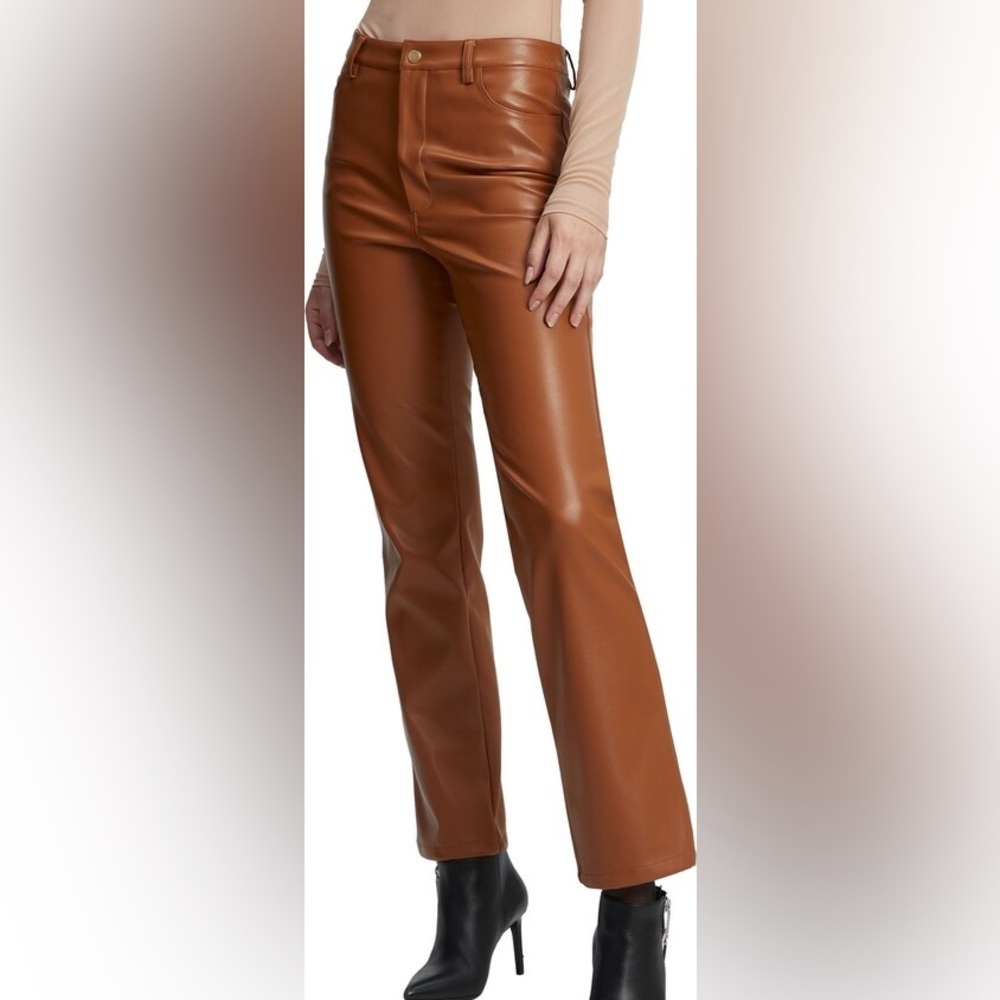 Bardot Alesi High Waist Straight Leg Faux Leather Pants - Picture 2 of 7
